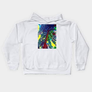 Explosion of Color tree design Kids Hoodie